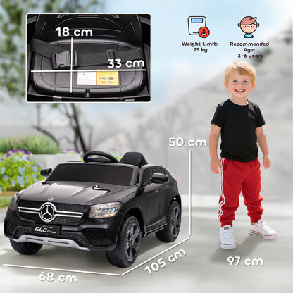 Mercedes-Benz GLC Licensed Kids Ride on Car with Remote Control, Soft Start, MP3, LED Headlights