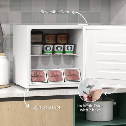 35L Mini Freezer, -24℃ to -14℃ Temperature - White