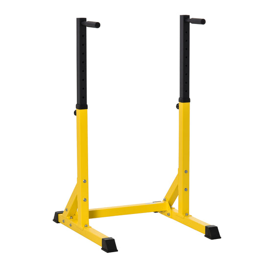 83.5L x 71.5W x 126H cm Dip Station Chin Up Parallel Bars Pull Up Power Tower Home Gym Workout Bicep Tricep Fitness Equipment Height Adjustable