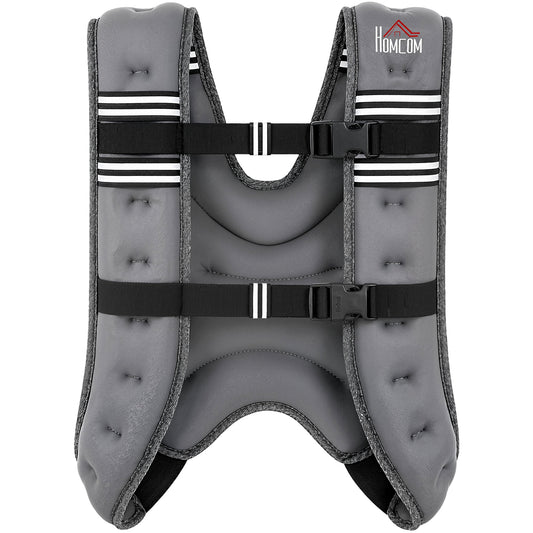 10KG Weighted Vest, Running Weight Vest with Adjustable Strap, Convenient Pocket and Reflective Strips for Men and Women