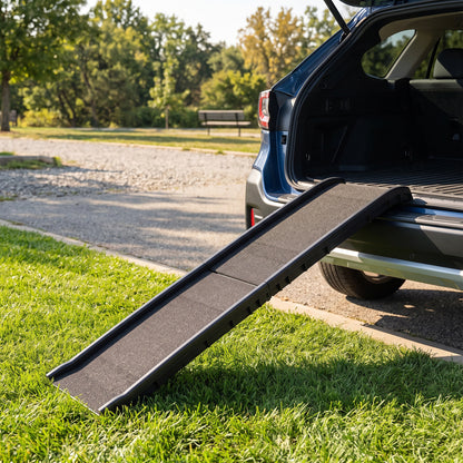 Foldable Dog Ramp with Frosted Anti-slip Surface, Portable & Lightweight, for Cars, Home, 155 x 38.5 x 15.5 cm