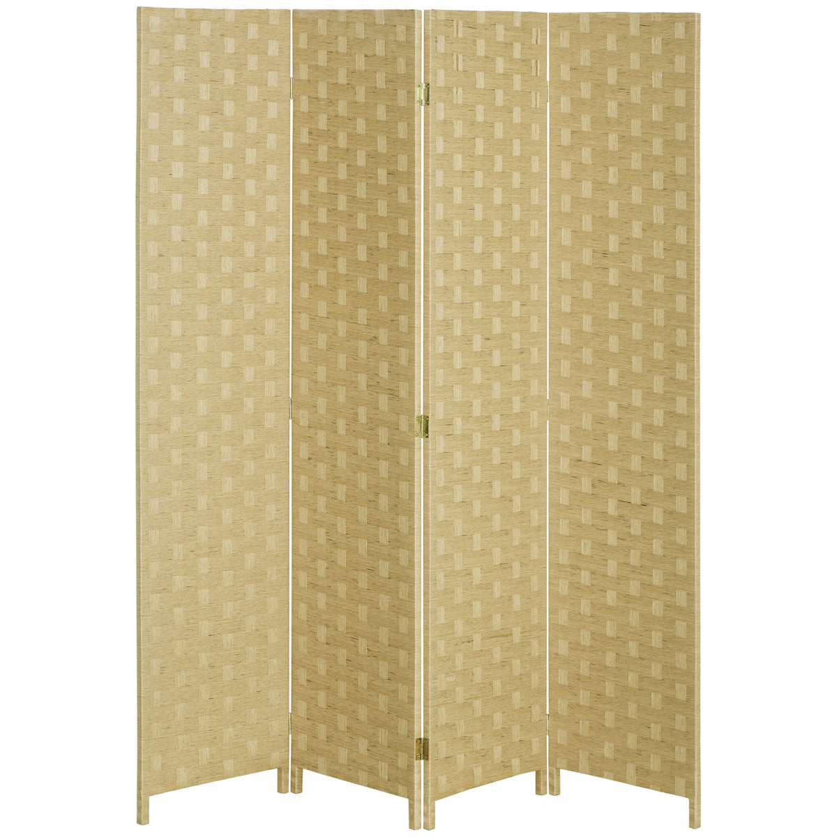 Wave Fibre Freestanding Folding Privacy Screen Panels, Room Divider