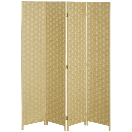 Wave Fibre Freestanding Folding Privacy Screen Panels, Room Divider