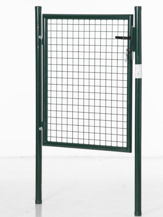 Green Steel Garden Gate with Lock and 3 Keys 97 x 150cm, Green