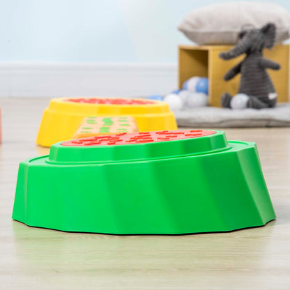 Eight-Piece Kids Stepping Stones, with Non-Slip Surface & Bottom, for Toddlers - Multicoloured