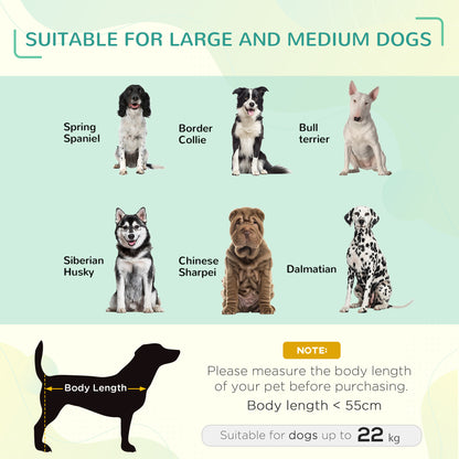 Elevated Pet Bed Cooling Raised Cot Style Bed for Large Medium Sized Dogs with Non-slip Pads Steel Frame Breathable Mesh Fabric, 110 x 75 x 20 cm - Black