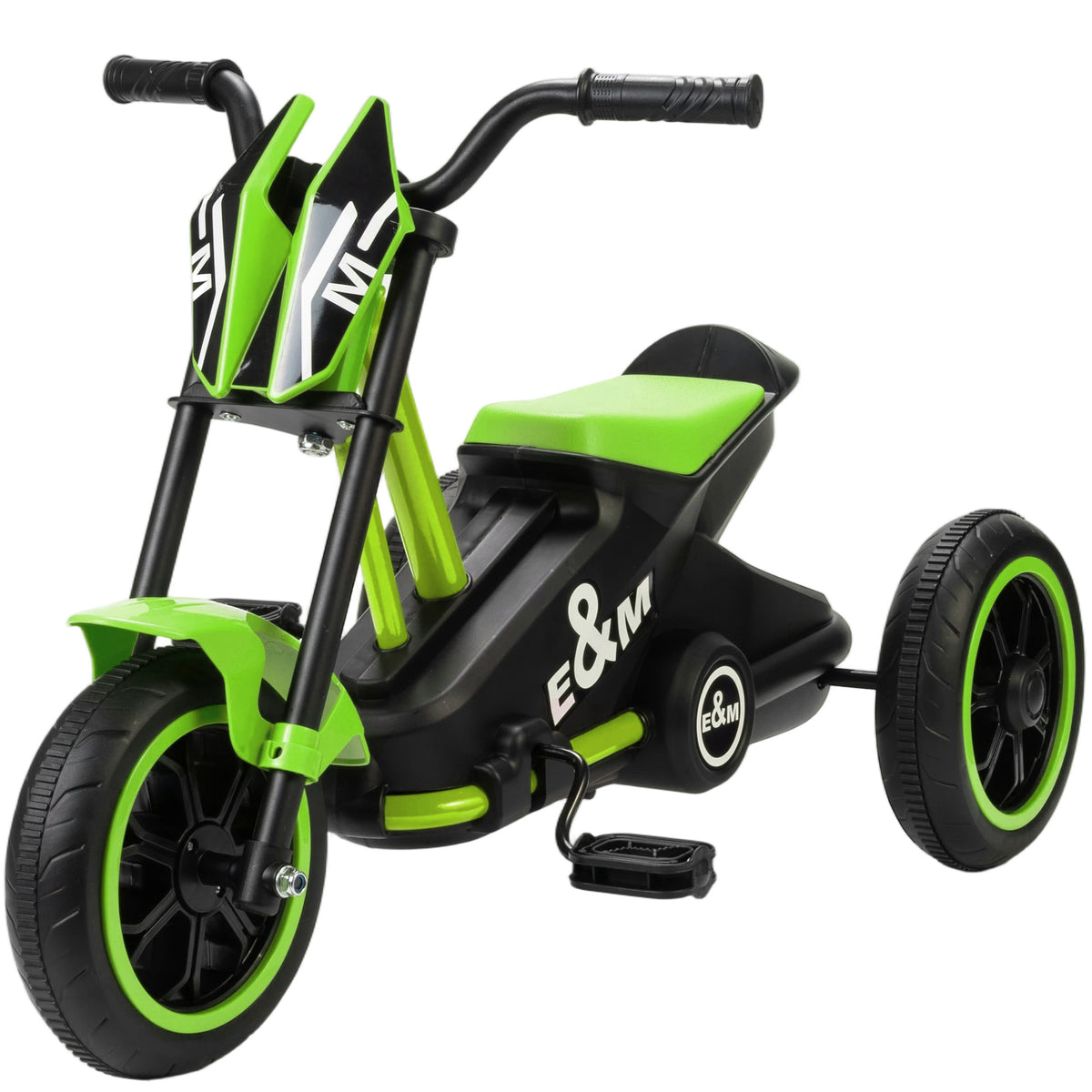 Kids Tricycle Baby Trike, Kids Trike with Pedal, 3 Wheel Toddler Balance Bike for Indoor Outdoor Use, Green