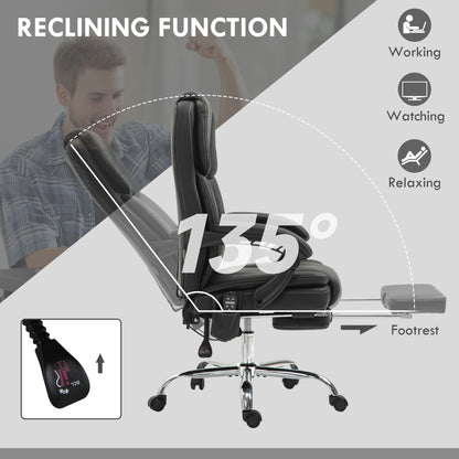 Six Point Vibrating Massage Office Chair