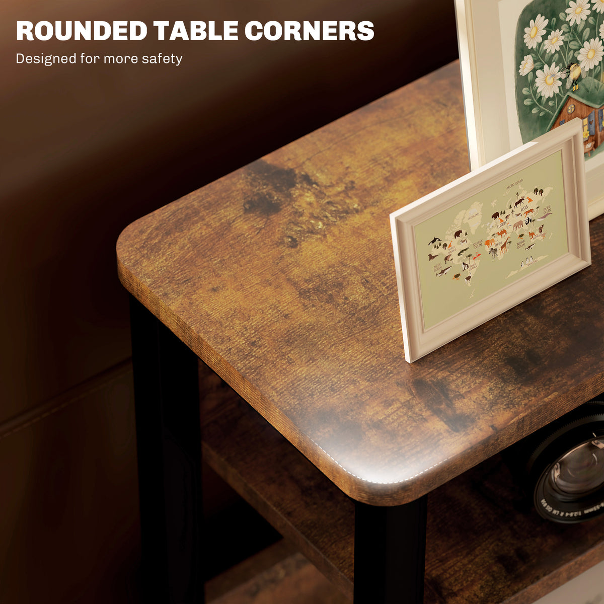 Industrial-Style Side Table