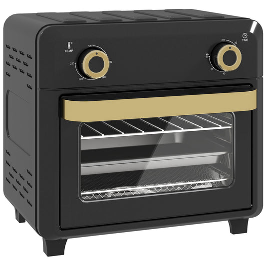 10L Air Fryer Oven, Mini Oven, Grill, Roast, Bake, with Adjustable Temperature, Timer, 1000W