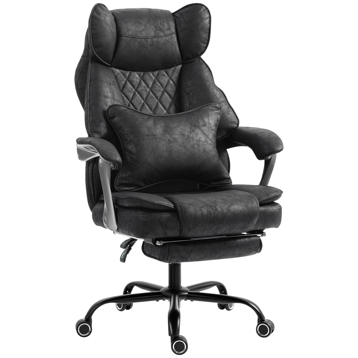 Executive Office Chair, Leathaire Big and Tall Office Chair 180 kg with Wide Seat, Reclining, Lumbar Support