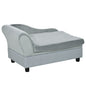Pet Sofa Chair, with Storage, Cushion, for Small Dogs, Cats - Light Grey
