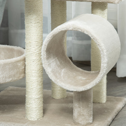 Cat Tree for Indoor Cats Kitten Pet Scratching Post Perch Activity Centre Scratcher Climb Post Play House Arch