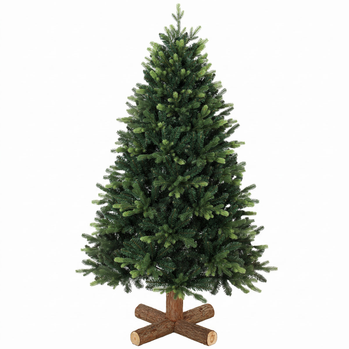 Artificial Christmas Tree, Hinged Xmas Tree with 1620 PE & PVC Branch Tips, 5ft, Green