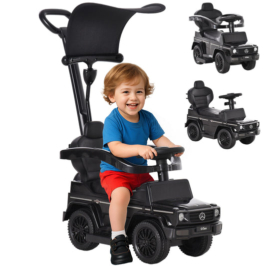 3 in 1 Kids Children Ride on Push Car Toddler Sliding Car G350 Licensed Walker Foot to Floor Slider Push-Along with Horn Steering Wheel NO POWER Manual