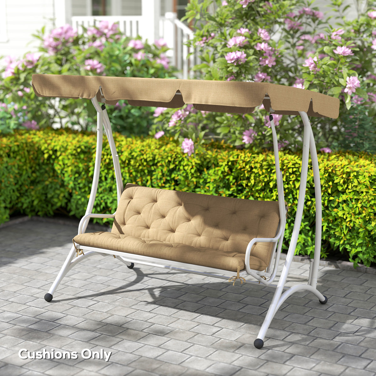 Three-Seater Bench Cushion - Khaki