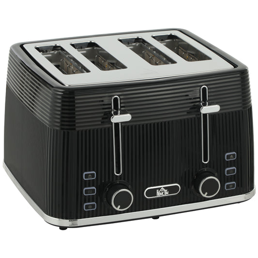 4 Slice Toaster with 7 Browning Levels, Bread Toaster with Removable Crumb Tray