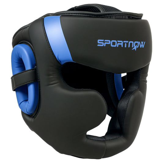 Boxing Headguard w/ Adjustable Strap for Sparring, Kickboxing, MMA