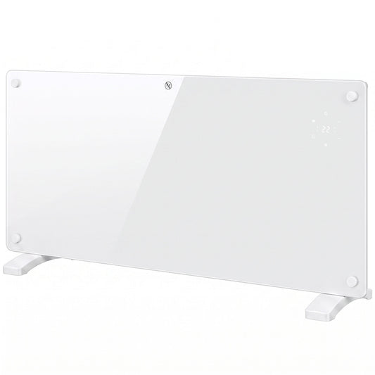 Smart Panel Heater Wall Mounted Freestanding, Electric Heater with Weekly Timer, Open Window & Anti-Frost, 2000W, White
