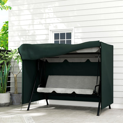 152 x 177cm Three-Seater Swing Chair Protective Cover Green