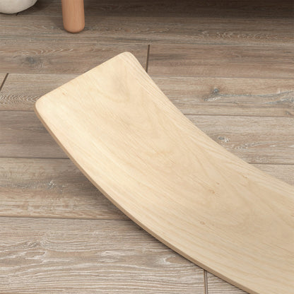 Wooden Balance Board for Children 3-8 Years Old, Natural Tone