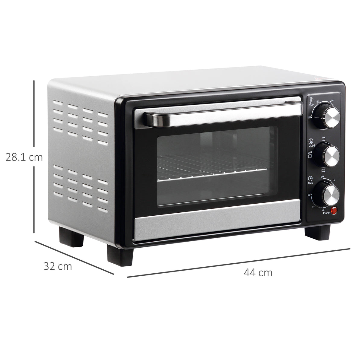 16L Mini 1400W Countertop Oven