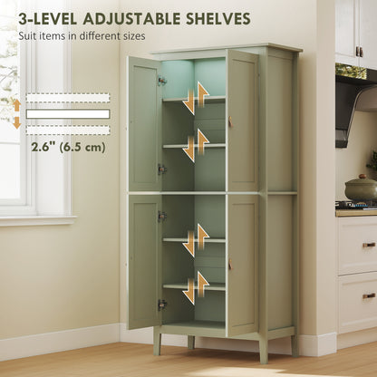 Tall Pantry Cupboard with Motion Sensor LED Light