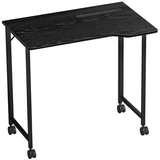 Folding Small Desk on Wheels