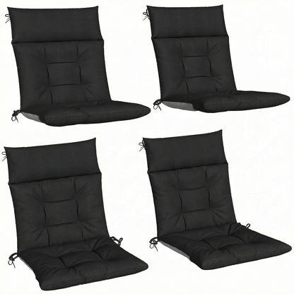 Patio Chair Cushions Set of 4, Waterproof Non-Slip Lounge Chair Cushions, 112x53cm