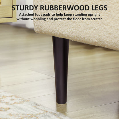 57L Teddy Fleece Storage Ottoman