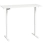 Standing Desk Memory Control Height Adjustable Desk 2 Cable Holes LED Display Sit Stand Desk White