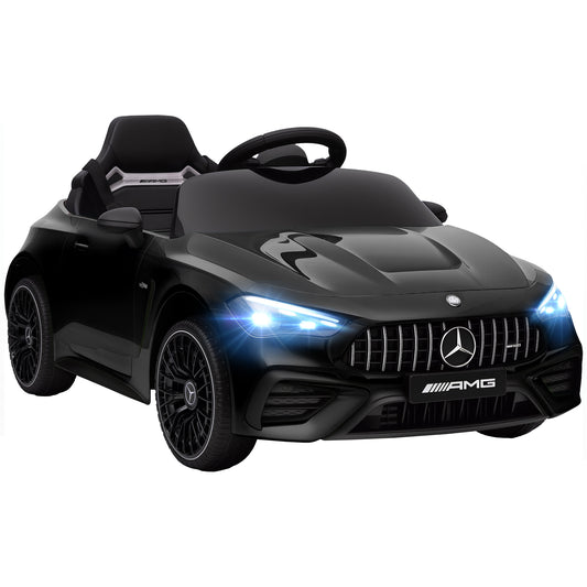 Licensed Mercedes AMG Kids Electric Car, 12V Ride On Car with Dual Motors, Remote Control for 3-6 Years