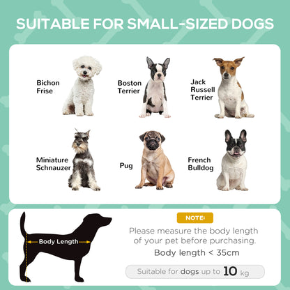 Outdoor Dog Bed with Removable Canopy, Portable Raised Dog Bed for Camping, Garden & Beach, Water-Resistant UV-Protection Mesh Pet Cot Sun Lounger, for Small Pets, 61 x 46 x 62 cm