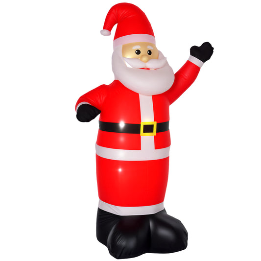 8ft Inflatable Christmas Santa Claus Xmas Decoration with LED Holiday Air Blown Yard Outdoor Décor