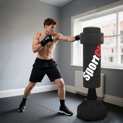 6ft Heavy Boxing Bag with Stand and Suction Cup Base