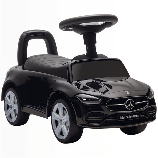Official Mercedes-Benz Ride On Car, Foot to Floor Sliding Walker with Horn, Engine Sounds and Under-Seat Storage