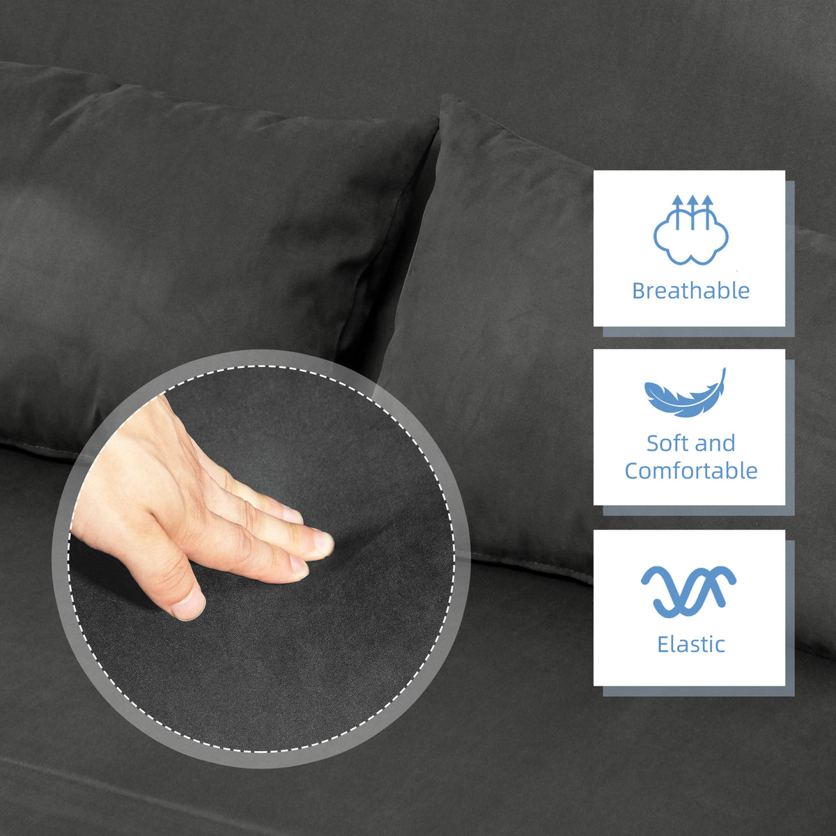 Two-Seater Click-Clack Sofa Bed