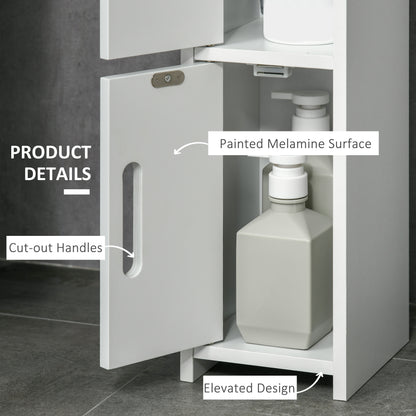Modern Bathroom Storage Cabinet, Freestanding Tall Bathroom Cabinet with Open Shelves for Bedroom Hallway