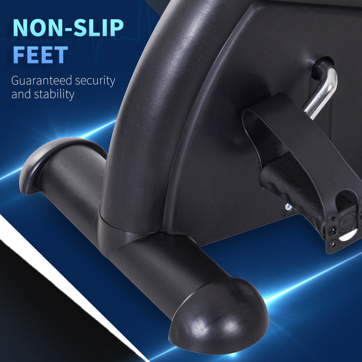 Mini Exercise Bike, Portable Pedal Exerciser, Under Desk Bike with LCD Display for Legs and Arms Training