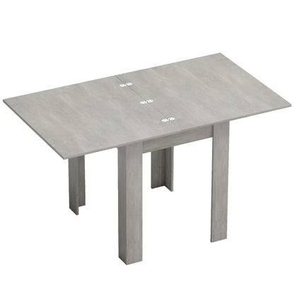 Folding Dining Table for 4-6, Rectangular Extendable Drop Leaf Table for Small Spaces, 140 x 80 x 77.5 cm