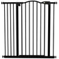 Pressure Fit Dog Stair Gate No Drilling Safety Gate Auto Close for Doorways, Hallways, 74-94cm Adjustable, 94cm Tall, Black