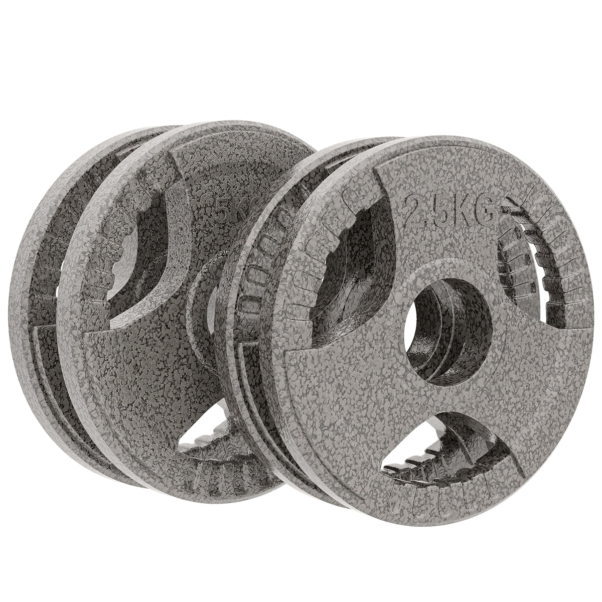 Set of 4 Cast Iron Weight Plate for 2 inch/5cm hole Dumbbell Handle Bar 15kg Dumbbell Plates Barbell Weight 2 x 5kg, 2 x 2.5kg