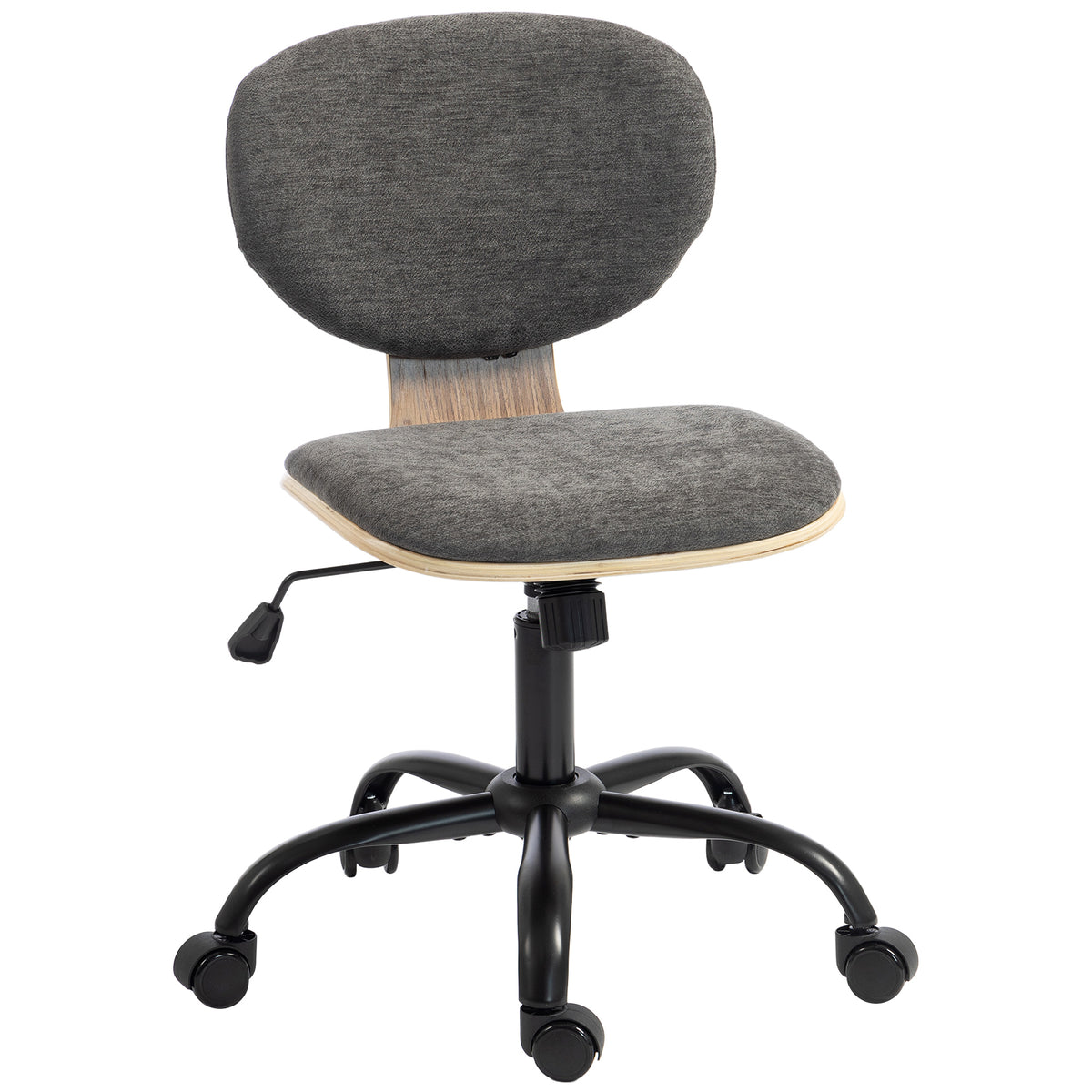 Home Office Desk Chair Rocking Function Ergonomic Swivel Chair with PU Wheels