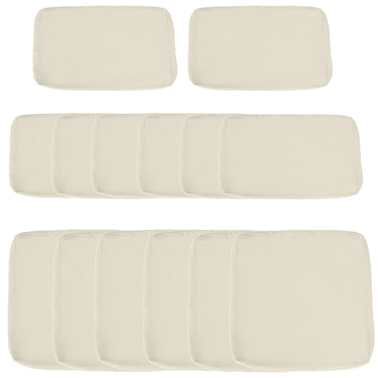 Replacement Cushion Covers for Garden Sofa Set, Garden Rattan Sofa Cushion Polyester Cover Replacement Outdoor - No Cushion Included