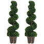 Set of 2 Artificial Plants White Rose Floral in Pot, Fake Plants for Home Indoor Decor, 90cm, Yellow