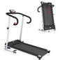 Folding Treadmill with Incline, Walking Pad Treadmill for Home, 1-10km/h Under Desk Running Machine with LCD Display and Wheels, No Assembly, Grey