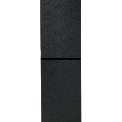 8-Tier Freestanding Bookcase w/ Melamine Surface Anti-Tipping Foot Pads Home Display Storage Grid Stand Bedroom Living Room Furniture Modern Style - Black