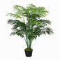 125cm/4FT Artificial Palm Plant Decorative Tree with Nursery Pot, Fake Plastic Indoor Home Office Décor, Green