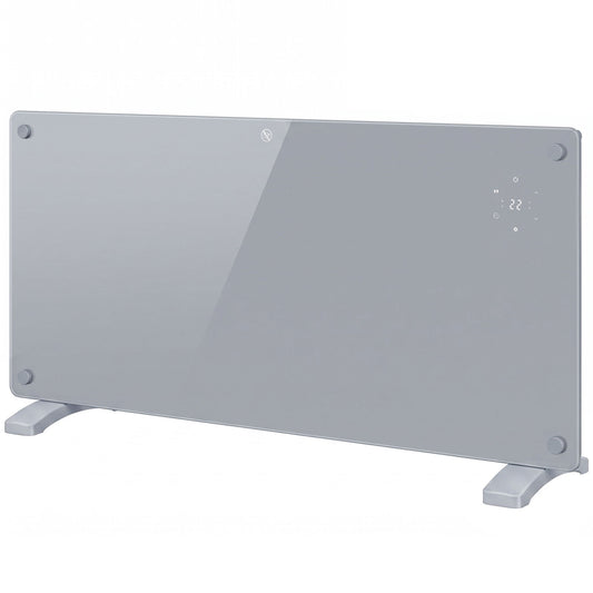 2000W Smart Panel Heater Wall Mounted & Freestanding, Electric Heater with Weekly Timer, Open Window & Anti-Frost, Grey