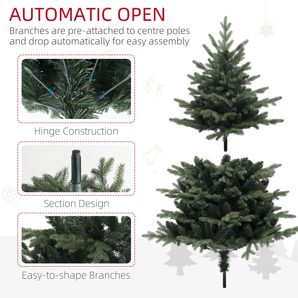 5ft Artificial Spruce Christmas Tree - Green